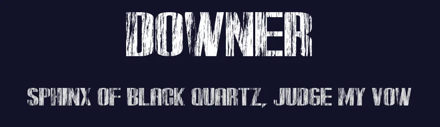 Downer by John Gauthier — Decorative Font — thumbnail 2