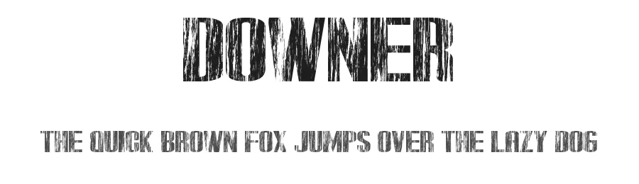 Downer by John Gauthier — Decorative Font