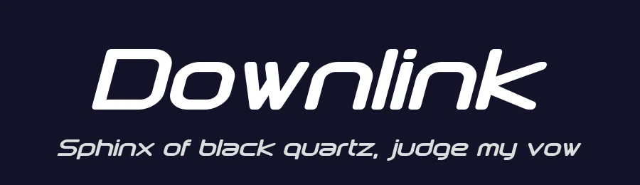 Downlink by Pixel Sagas — Display Font — thumbnail 2