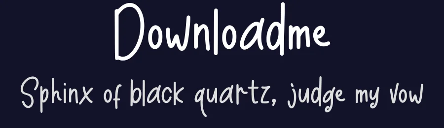 Downloadme by Vaiminit — Script Handwritten Font — thumbnail 2