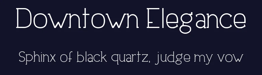 Downtown Elegance by Jambo! Fonts & Design — Decorative Font — thumbnail 2