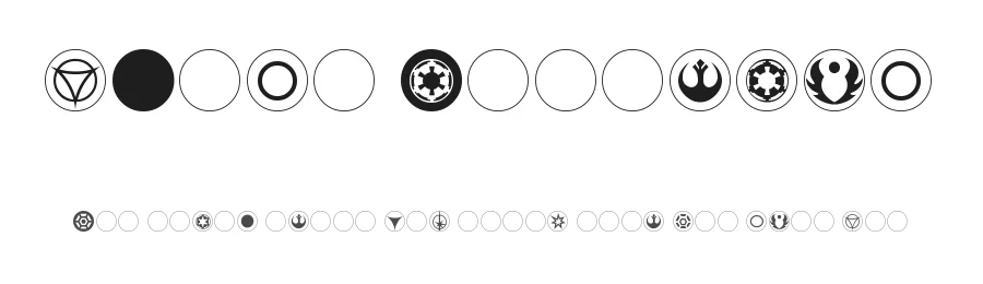 dPoly Imperial by Pixel Sagas — Dingbats Font