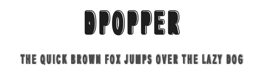 dPopper by ipassas design β Decorative Font