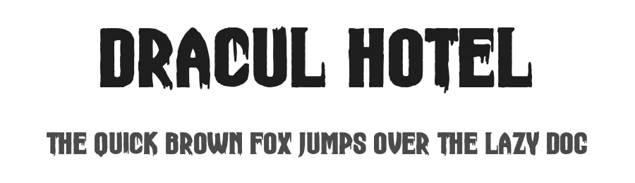 Dracul Hotel by Woodcutter — Decorative Font