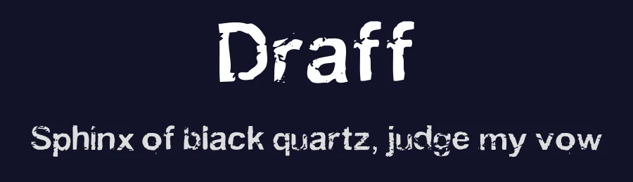 Draff by SoJa — Decorative Font — thumbnail 2