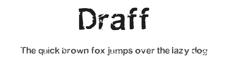 Draff by SoJa — Decorative Font