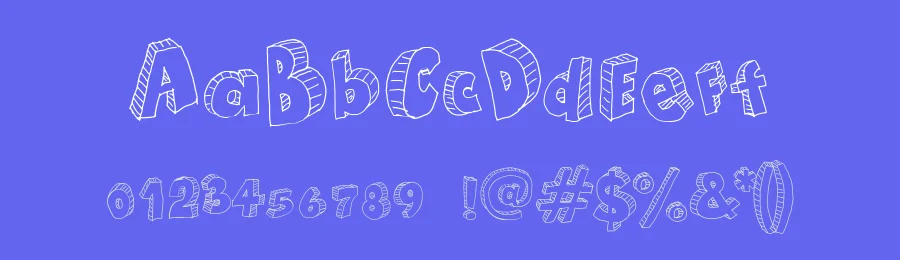 Draft Cartoon by Galdino Otten Fonts — Decorative Font — thumbnail 3