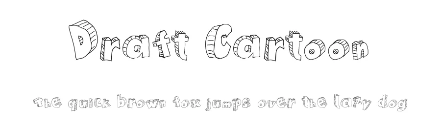 Draft Cartoon by Galdino Otten Fonts — Decorative Font
