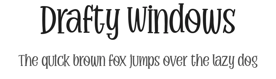 Drafty Windows
