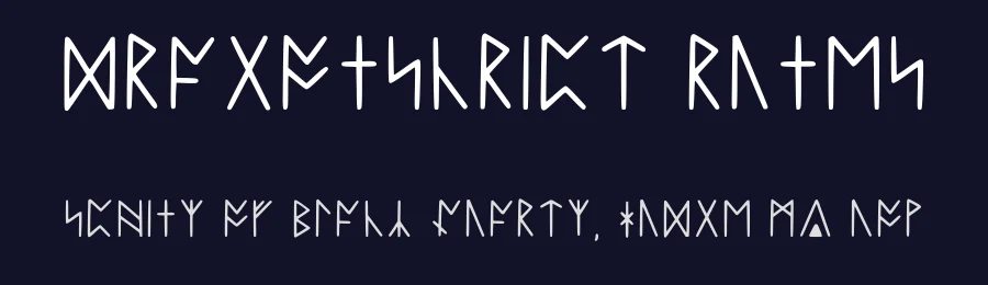 Dragonscript Runes by Rebecca Shusatck — Dingbats Font — thumbnail 2