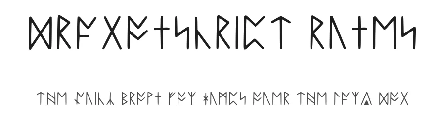 Dragonscript Runes by Rebecca Shusatck — Dingbats Font