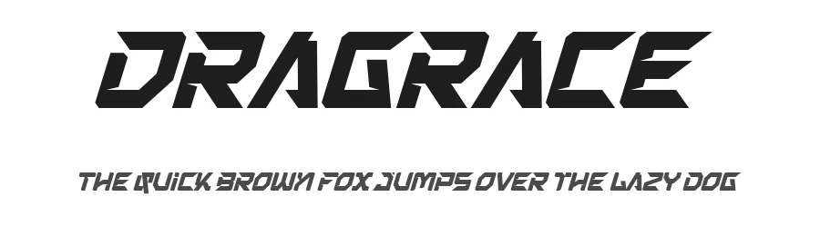 Dragrace by Namara Creative — Display Font
