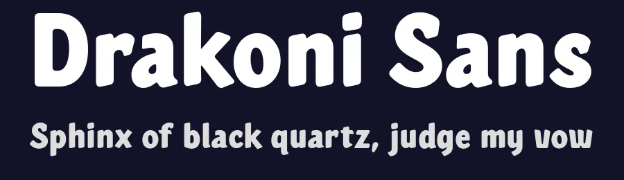 Drakoni Sans by Måns Grebäck — Sans Serif Font — thumbnail 2