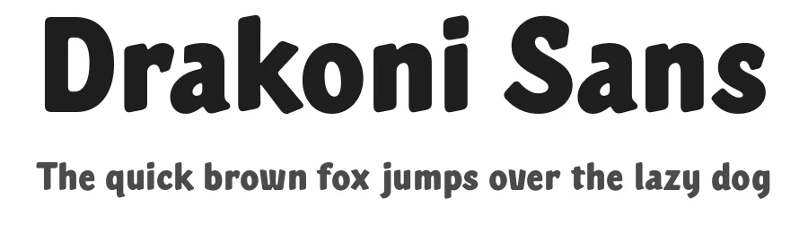 Drakoni Sans by Måns Grebäck — Sans Serif Font