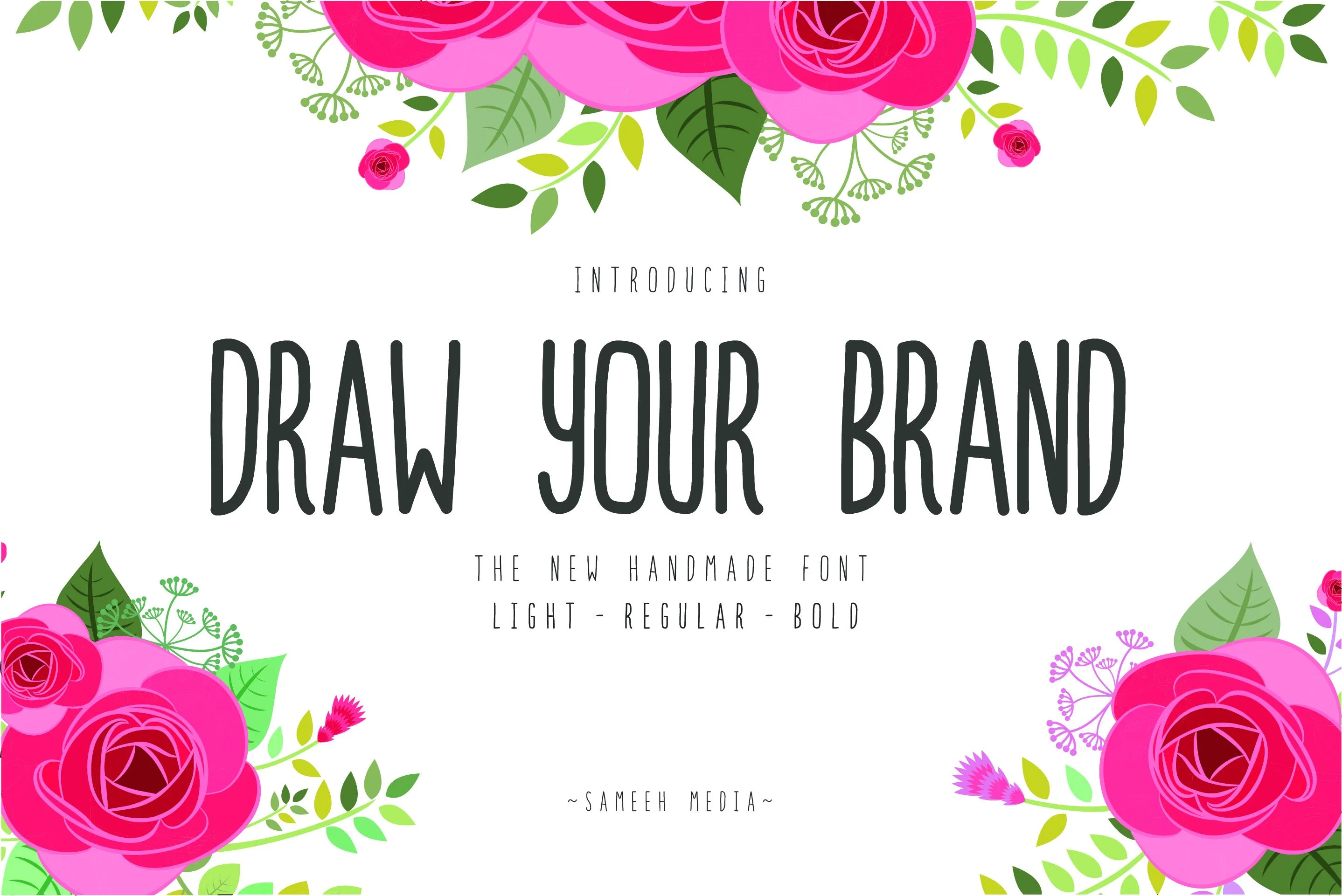 Draw Your Brand Handmade Font by Graphicfresh — Script Handwritten Font