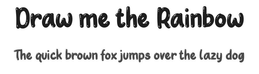 Draw me the Rainbow by Cat.B — Decorative Font