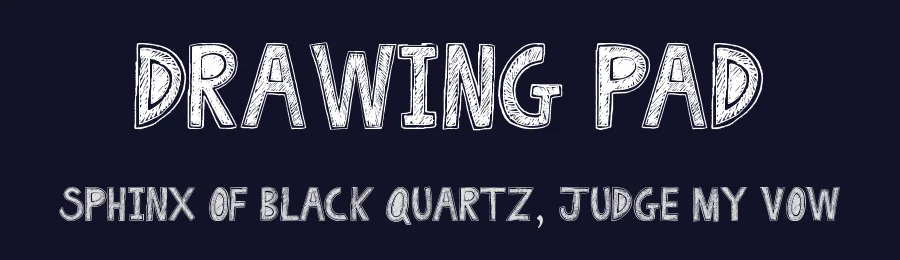 Drawing Pad by JSH creates — Decorative Font — thumbnail 2
