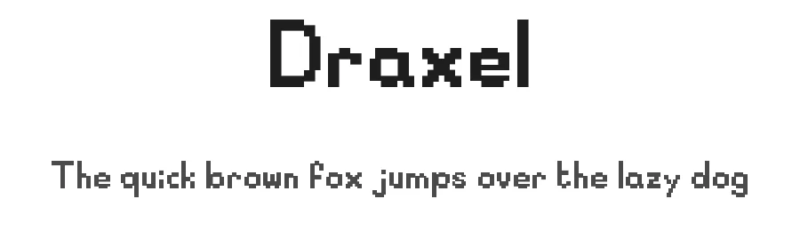 Draxel by Draelent — Display Font
