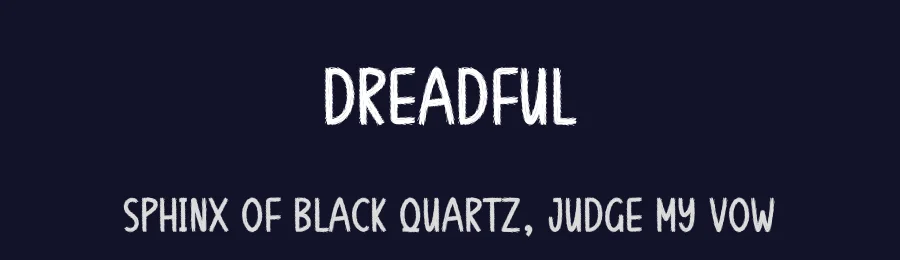 Dreadful by Andi Moz — Decorative Font — thumbnail 2
