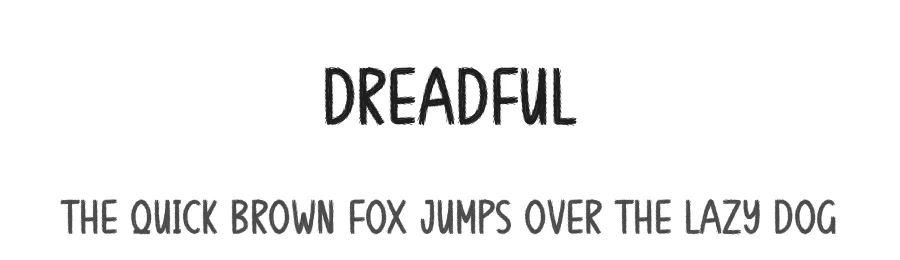 Dreadful by Andi Moz β Decorative Font