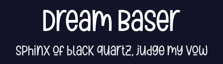 Dream Baser by Typebae Foundry — Decorative Font — thumbnail 2