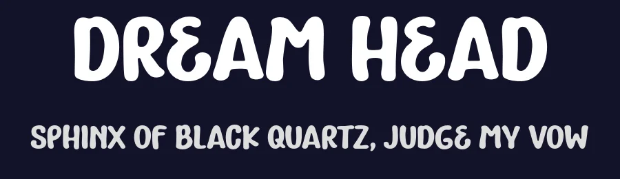 Dream Head by Eko Bimantara — Decorative Font — thumbnail 2
