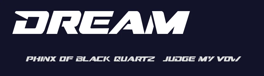 Dream MMA by mmafont — Display Font — thumbnail 2