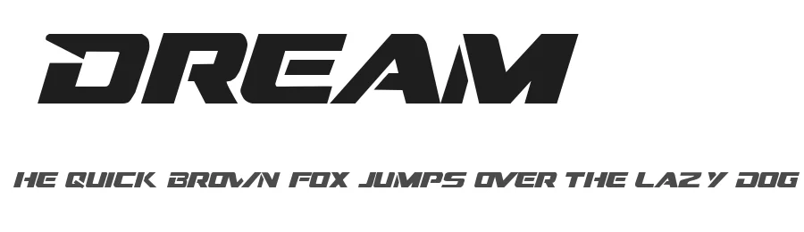 Dream MMA by mmafont — Display Font