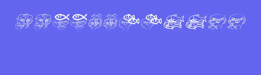 Dream of Picasso by Vladimir Nikolic — Dingbats Font — thumbnail 3