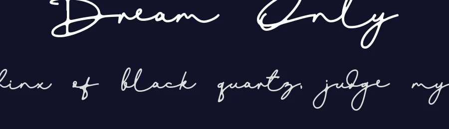 Dream Only by Andika Fez — Script Handwritten Font — thumbnail 2