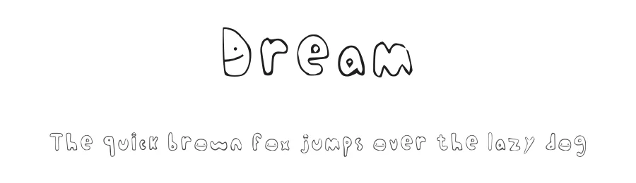Dream by Hajime Greer — Decorative Font