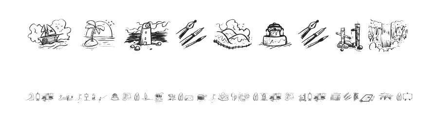 Dreambats by dcoxy - Greg Medina — Dingbats Font