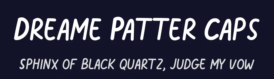 Dreame Patter Caps by Viswell Studio — Decorative Font — thumbnail 2