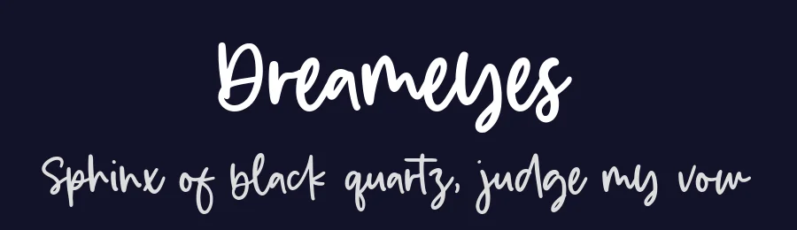 Dreameyes by Balpirick Studio — Script Handwritten Font — thumbnail 2