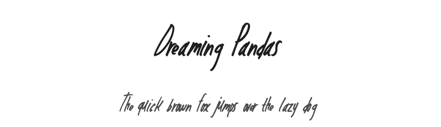 Dreaming Pandas