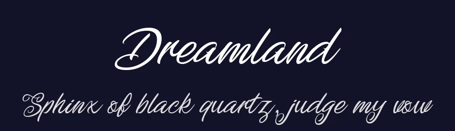 Dreamland by 7NTypes — Script Handwritten Font — thumbnail 2