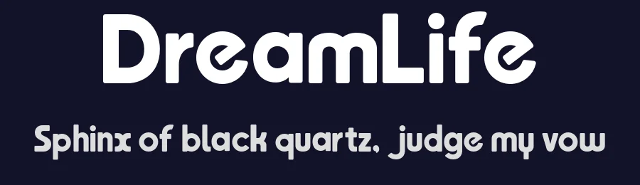 DreamLife by MaxiGamer — Sans Serif Font — thumbnail 2