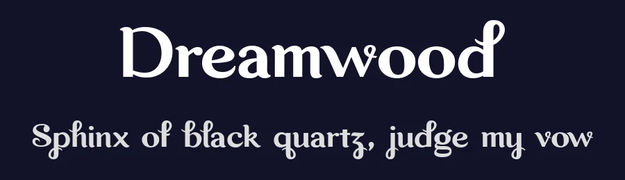 Dreamwood by Herofonts — Decorative Font — thumbnail 2