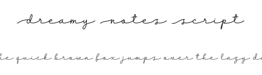 Dreamy Notes Script