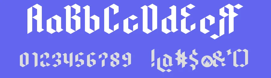 Drei Fraktur by Jaycobs — Blackletter Font — thumbnail 3