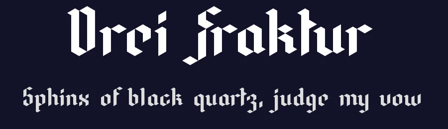 Drei Fraktur by Jaycobs — Blackletter Font — thumbnail 2