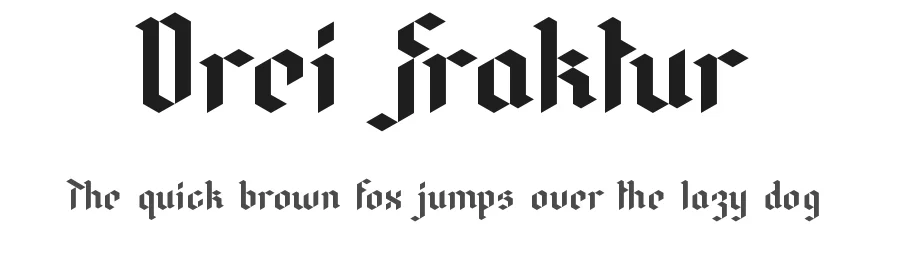 Drei Fraktur by Jaycobs — Blackletter Font