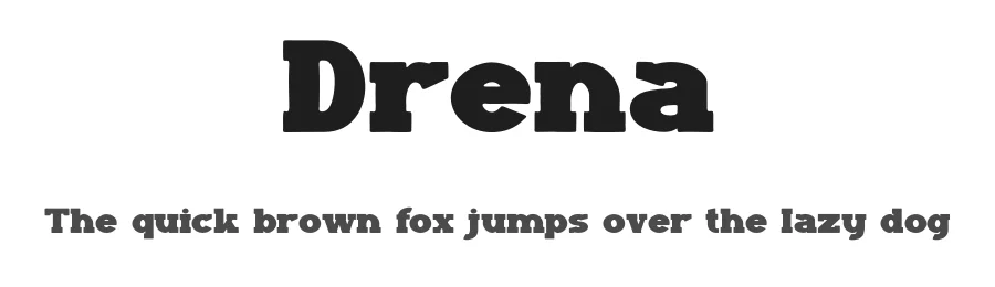 Drena by Gilang Ternadho β Decorative Font