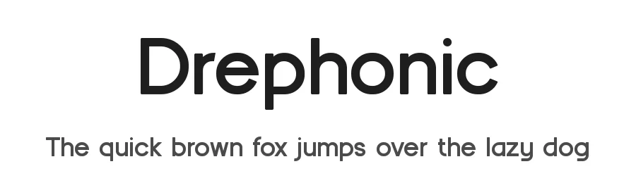 Drephonic by UI Creative — Sans Serif Font