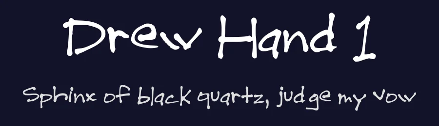 Drew Hand 1 by Drew Kinney — Script Handwritten Font — thumbnail 2