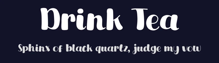 Drink Tea by Khurasan — Decorative Font — thumbnail 2
