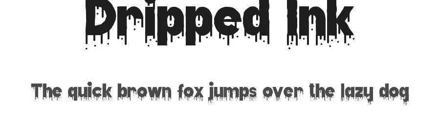 Dripped Ink