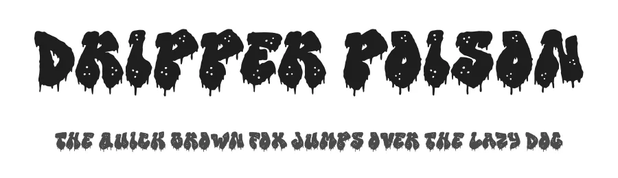 Dripper Poison by PutraCetol Studio โ Decorative Font