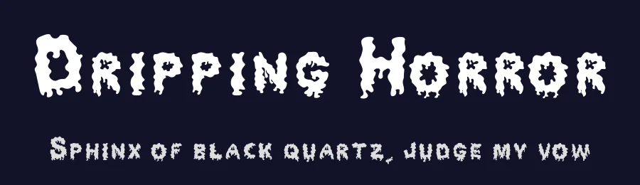 Dripping Horror by Said Zuzawarsyah — Decorative Font — thumbnail 2