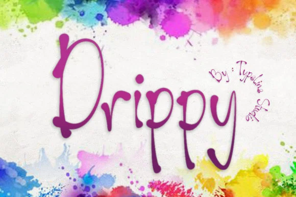 Drippy Font by typelinestudio — Script Handwritten Font